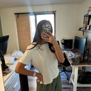 Babaton white t shirt